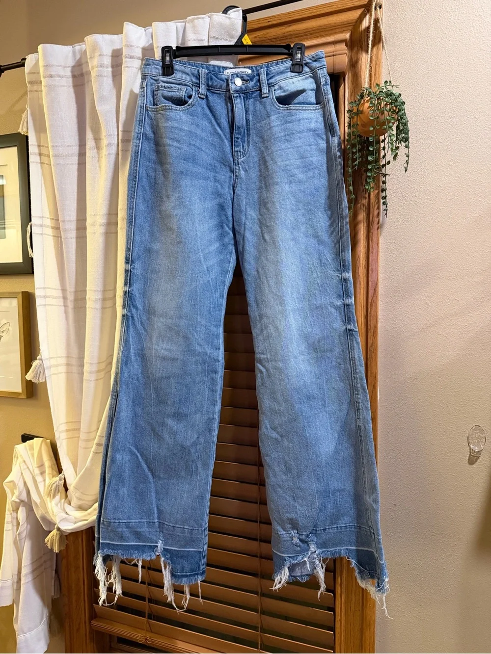 Light Blue High-Rise FlaredJeans - Women's Denim - Picture 2 of 7